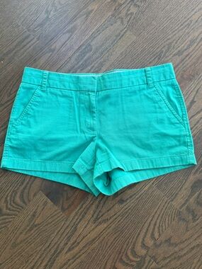 J. Crew Women’s Teal Casual Cotton Shorts - Vibrant Teal